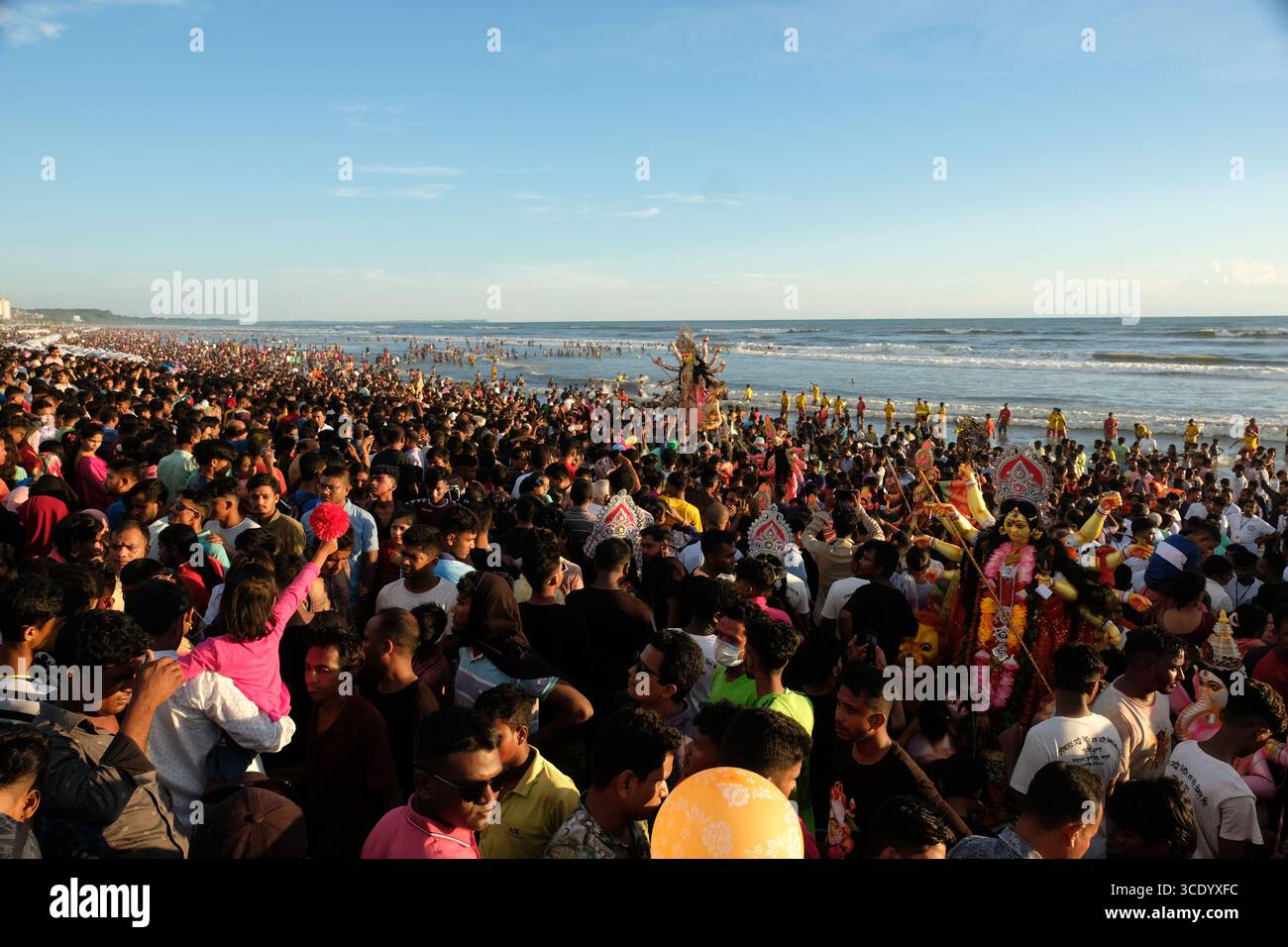Der zweitlängste Cox`s Bazaar Sea Beach der Welt, Bangladesch Stockfoto